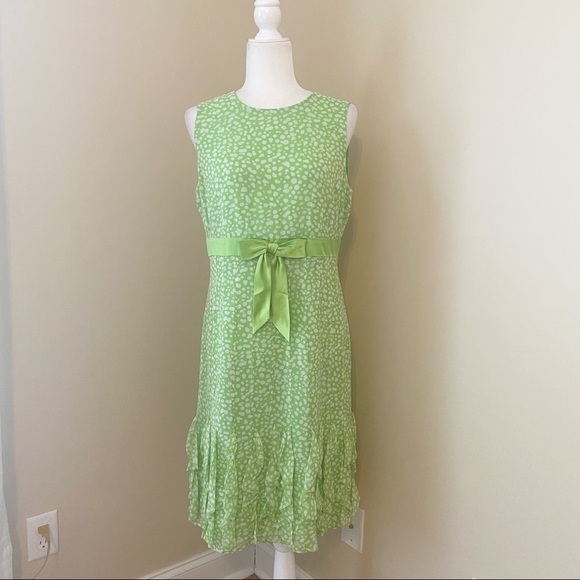 Cynthia Howie Dresses & Skirts - Cynthia Howie 100% Silk Ruffle Dot Dress - 10